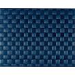 Saleen wide woven plastic placemat dark blue 30x40cm