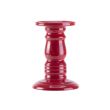 Cosy @ Home Candle Holder Glazed Red 14,5x14,5xh20cm