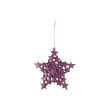 Cosy @ Home Hanger Star Glitter Raspberry 13x13cm Sy