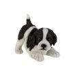 Cosy @ Home Dog Puppy Black-white 19x12xh16cm Polyre