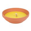 Citronella Candle Terracotta 15h Yellow23xh7cm