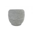 Cosy @ Home Flowerpot Striped Grey 17x17xh16cm Round