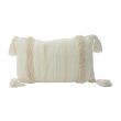Cushion Mara Beige White 50x30xh10cm Textile