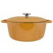 Fontestic Cooking Pot Amber Gold D28xh13cm Cast Iron With Lid
