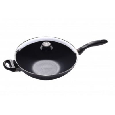 Swiss Diamond Wok with Lid and Wire Rack 32cm Induction
