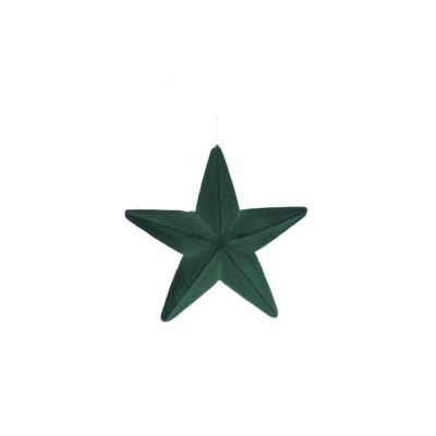 Cosy @ Home Hanger Dark Green Star Synthetic 0x20xh2