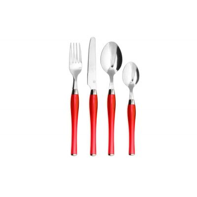 Amefa Retail Purity Red Cutlery Set 24