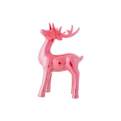 Cosy @ Home Deer Antlers Red 14,2x12,2xh23,2cm Ceram