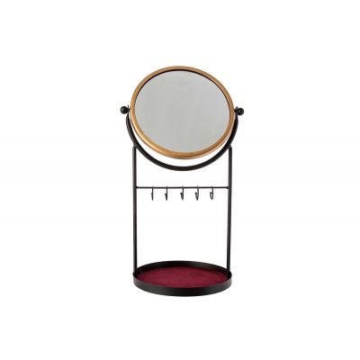 Cosy @ Home Juwelery Hanger Mirror Black 25x20xh45cm