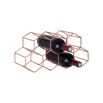 Cosy & Trendy Winebottle Holder Copper 37x15x16cm