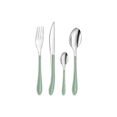 1-2-3 Cutlery Set 24 Cps  Vert Deau