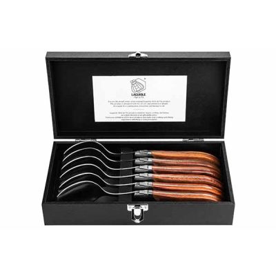 Luxury Line Spoon Set6 Rose Pakka Wood