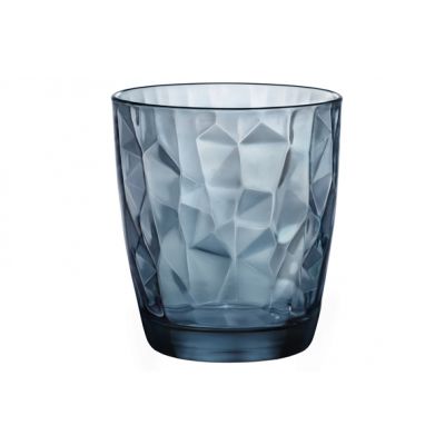 Bormioli Diamond goblet 30 cl ocean blue set 3