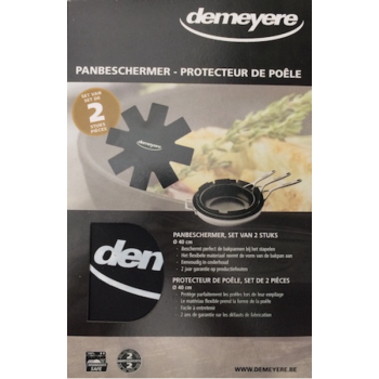  99002 Demeyere Pan Protector Black 40 cm Silicone Set 2 