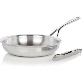 Demeyere 25624 NP Proline Frying Pan 24cm + Free Cuisipro Stainless Steel Tong