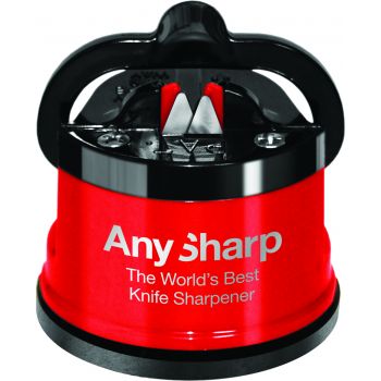 AnySharp Knife sharpener Pro Metal - Metallic red