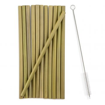 Mortier Pilon Bamboo Straws 12 pieces
