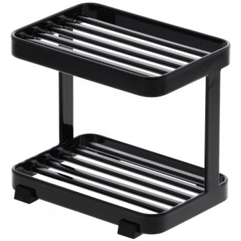 Soap tray 2 tiers - Tower - black