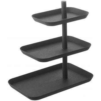 Serving stand 3 tiered - Tower - Black