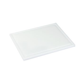 Interlux Cutting board with groove - 530x325x15mm - White