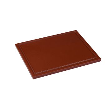 Interlux Cutting board with groove - 530x325x15mm - Brown