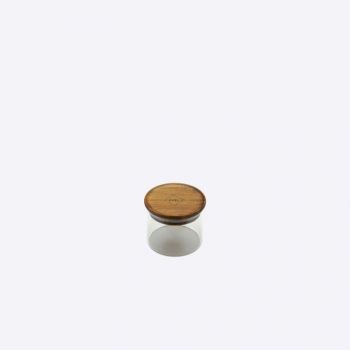 Dagelijkse Kost glass container with acacia wood lid 300ml