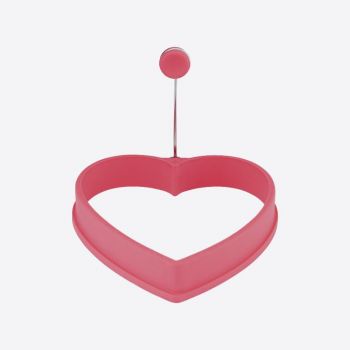 Dotz silicone eggring heart pink 11x11x2cm
