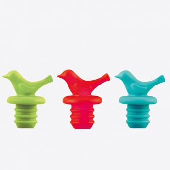 Dotz silicone bottle stopper blue; green or red
