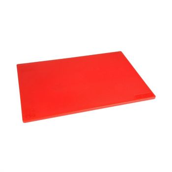 Hygiplas antibacteriële LDPE snijplank rood 450x300x10mm
