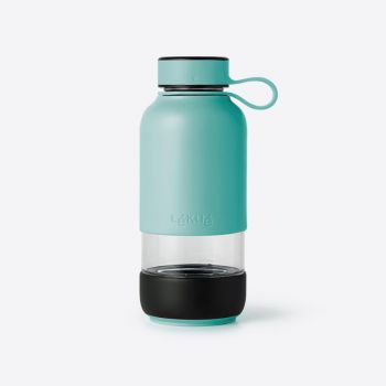 Lékué Bottle To Go glass drinking bottle turquoise 600ml