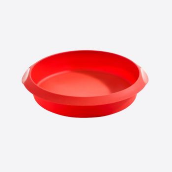 Lékué pie mold in silicone red Ø 20cm H 5.2cm