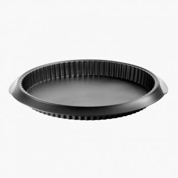 Lékué ribbed tart/quiche pan in silicone black Ø 28cm H 3.2cm