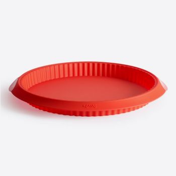 Lékué ribbed tart/quiche pan in silicone red Ø 28cm H 3.2cm