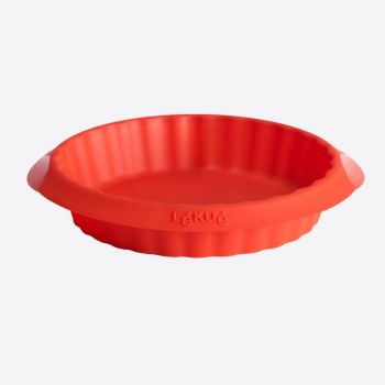 Lékué set of 4 individuele pie molds in silicone red Ø 12cm H 2.5cm