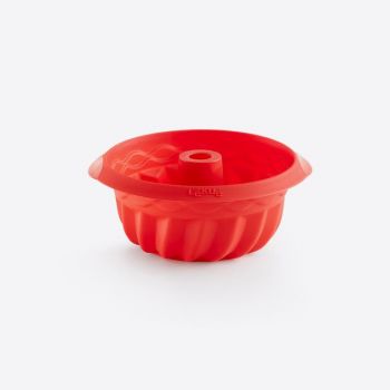 Lékué twisted savarin mold in silicone red Ø 20cm