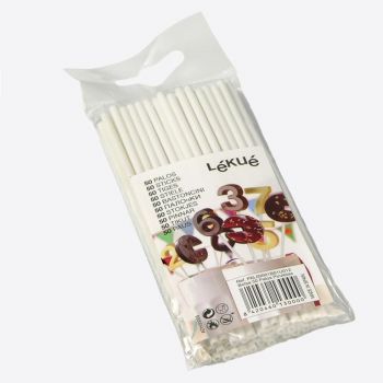 Lékué 50 sticks for lollypops in plastic white 12cm