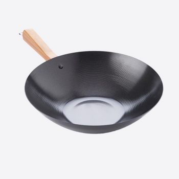 Point-Virgule carbon steel wok with quantum 2 non-stick coating ø 30cm