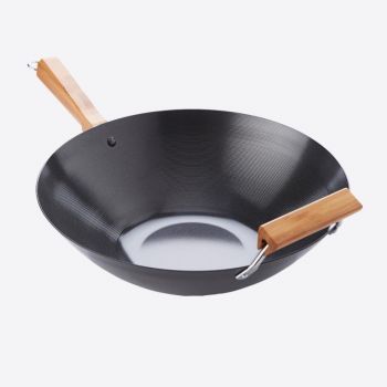 Point-Virgule carbon steel wok with quantum 2 non-stick coating ø 36cm
