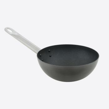 Point-Virgule carbon steel wok with Excalibur non-stick coating ø 20cm
