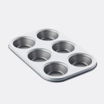 Point-Virgule baking mould with non-stick coating for 6 muffins 27x18.5x3cm