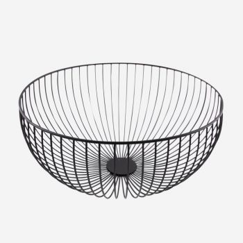 Point-Virgule Wire basket black ø 35cm H 15cm