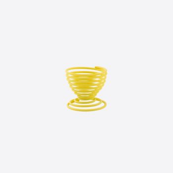 Point-Virgule Wire egg cup yellow 5x5x5cm