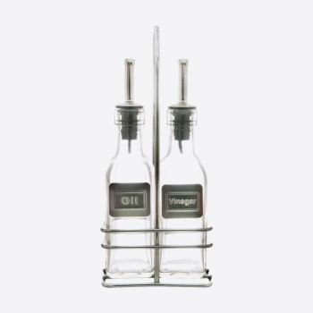 Point-Virgule glass oil and vinegar rack set 2x150ml