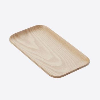 Point-Virgule rectangular serving tray colour of wood 22x12cm