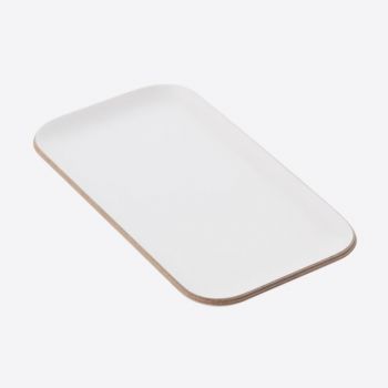 Point-Virgule rectangular serving tray white 22x12cm