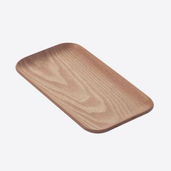 Point-Virgule rectangular serving tray walnut 22x12cm