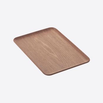 Point-Virgule rectangular serving tray walnut 33x23cm