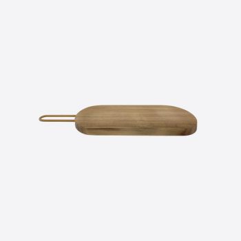 Point-Virgule acacia wood serving board with copper handle 40x12x2cm