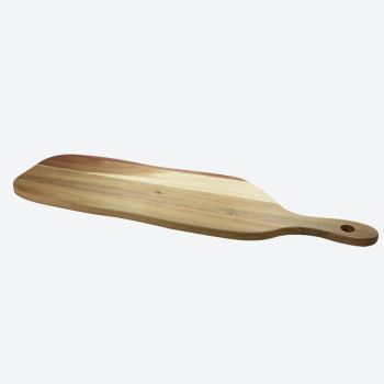 Point-Virgule acacia wood serving board with handle 76x22x1.8cm