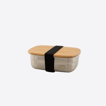 Point-Virgule stainless steel lunch box with bamboo lid 450ml